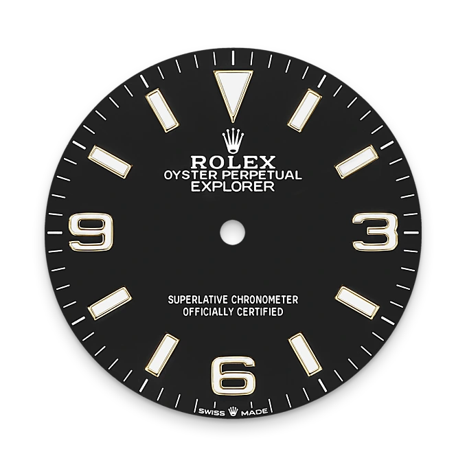 rolex Explorer 36 in Rolesor giallo (combinazione di acciaio Oystersteel e oro giallo), M124273-0001 - Orologeria Bastiani